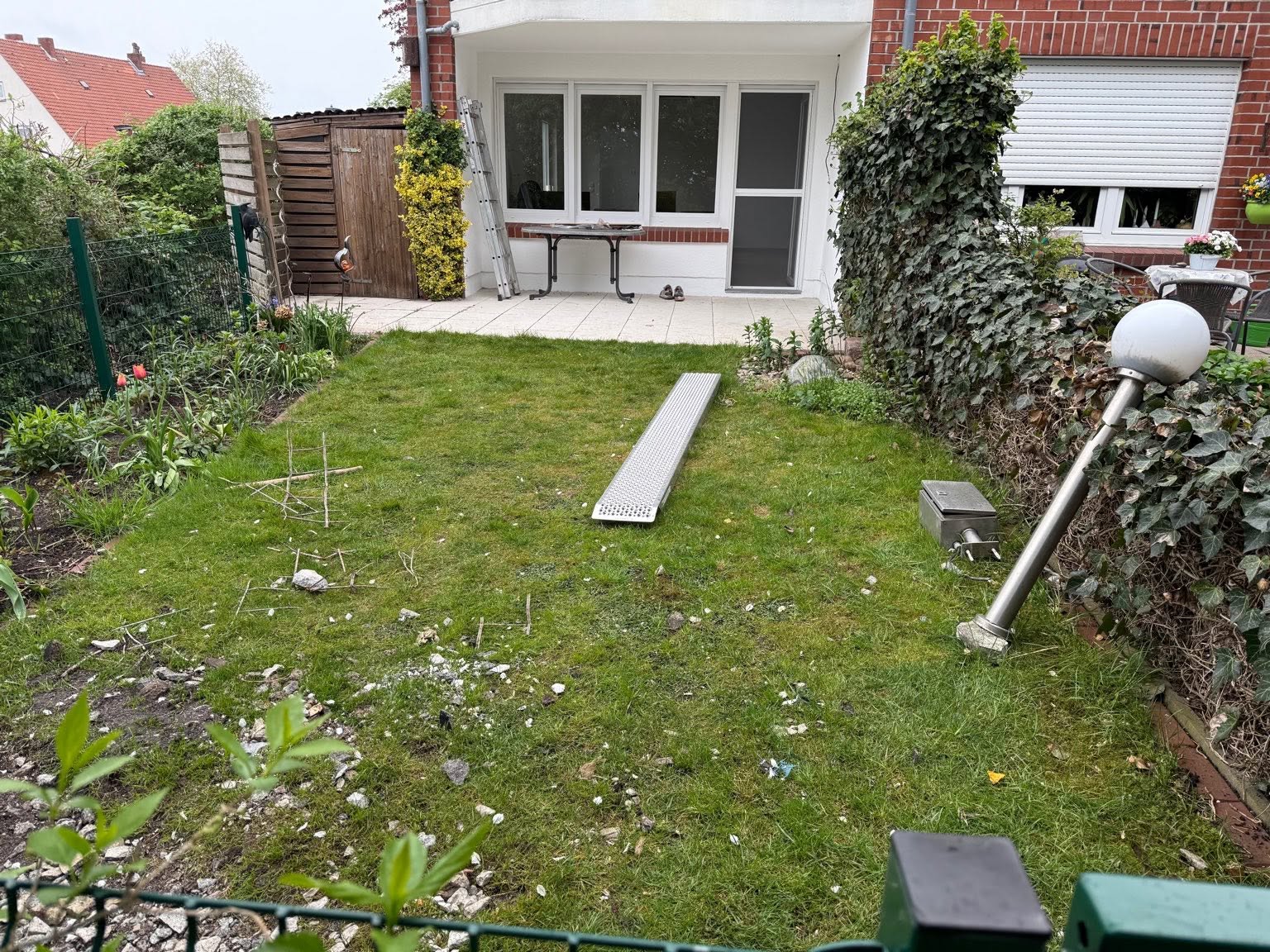 Vorher – Ausgangszustand eines Außenbereichs